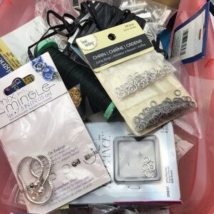 Large Lot Of Jewelry Making Crafting Supplies